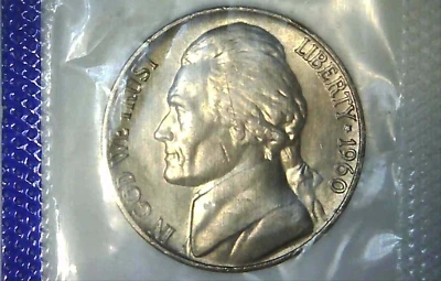 1960-P 5C Jefferson Nickel BU M/S 24oc0318-2 - Image 1 of 4