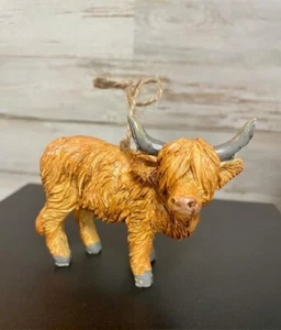 Hobby Lobby Highland Cow Ornament Christmas Tree Xmas Gift Yak Farmhouse - Picture 1 of 3