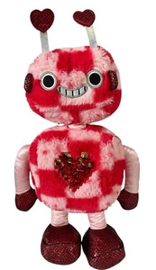 Walmart rot rosa Roboter Plüsch Pailletten Herz Valentinstag Stofftier 14 Zoll Glitzer - Bild 1 von 5