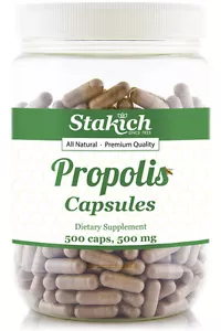 Propolis 500 Kapseln 500 mg 100 % natürliche Bienen frische Kappen VERKAUF - Bild 1 von 1