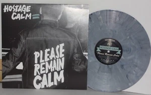 HOSTAGE CALM Please Remain Calm LP Silver Black Marble Vinyl RFC060 Plays Well - Picture 1 of 4