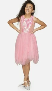 Justice Mädchen rosa Pailletten Tutu Kleid-neu mit Etikett - Bild 1 von 3