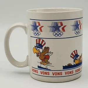 Vons "Stars in Motion" Kaffeebecher, Sam the Olympic Eagle, 1980 Papel - Swim Dive - Bild 1 von 4