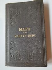 MAPS TO MARCY’S REPT 1853 -TWO (2) INTACT MAPS IN ORIGINAL PORTFOLIO BOOK