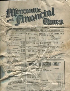 New York NY Mercantile and Financial Times 10.11.1913 Zeitung siehe Scans - Bild 1 von 3