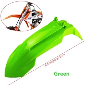 Motorcycle Plastic Front Fender Green 21In Mudguard For KTM65 SX BD27 Motorcross - Picture 1 of 11