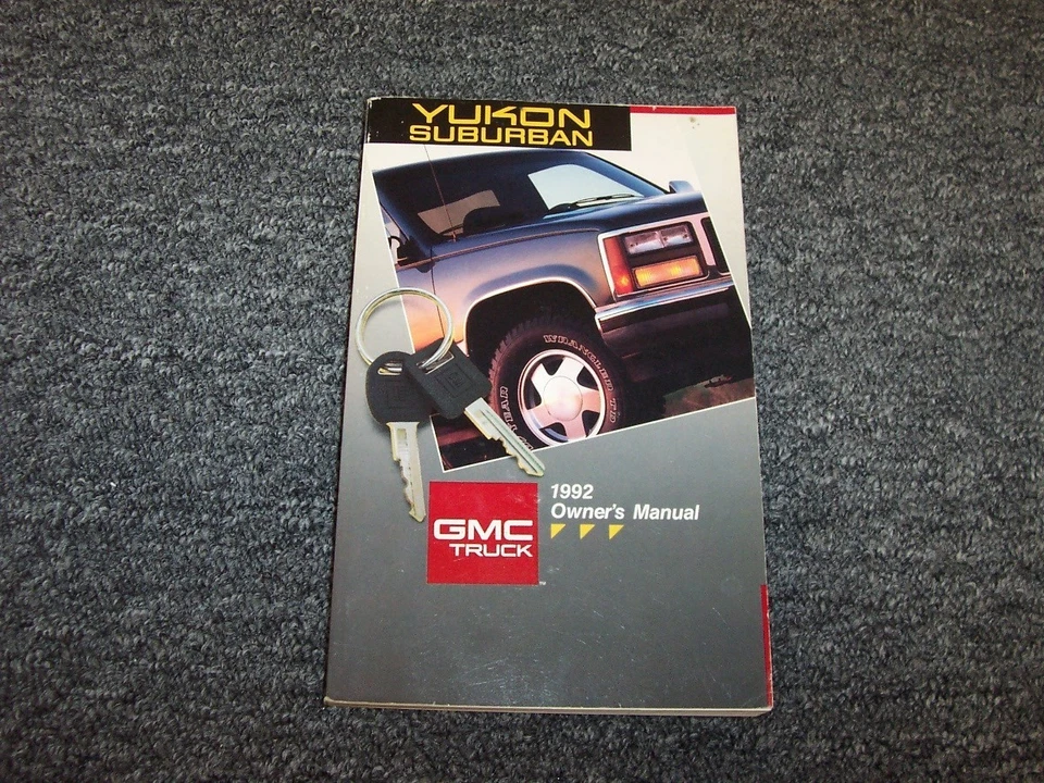 GMC Suburban C1500 C2500 K1500 K2500 1992 manual del operador del dueño 5,7 L 6,5 L 7,4 L Foto 1 de 1