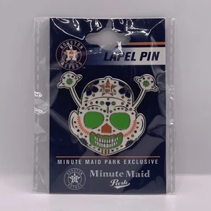 HOUSTON ASTROS ORBIT SUGAR SKULL Collector Lapel Pin Minute Maid Park Exclusive - Picture 1 of 1