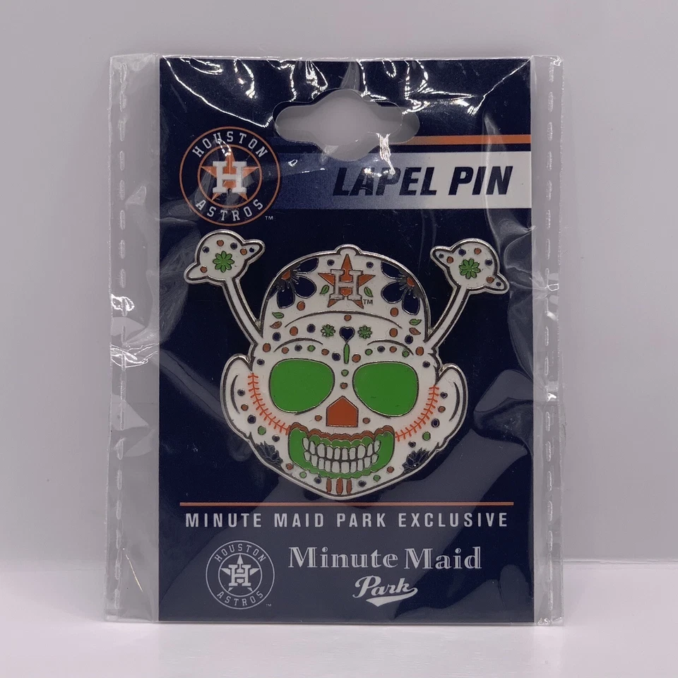 HOUSTON ASTROS ORBIT SUGAR SKULL Collector Lapel Pin Minute Maid Park Exclusive - Image 1 of 1