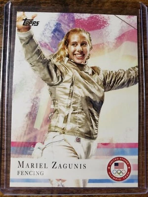 2012 Topps美国奥林匹克队Mariel Zagunis新秀RC#32击剑金牌得主 — 第 1/2 张图片