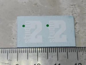 1/18 Decal Morris Mini Cooper Studio 2 Logo weiß Decal Set - Bild 1 von 1