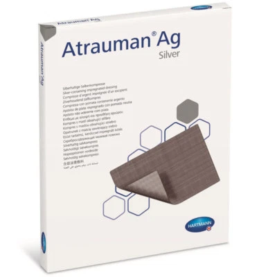 HARTMANN Atrauman AG Silberverband 10 cm x 10 cm, 10er, 5er Pack