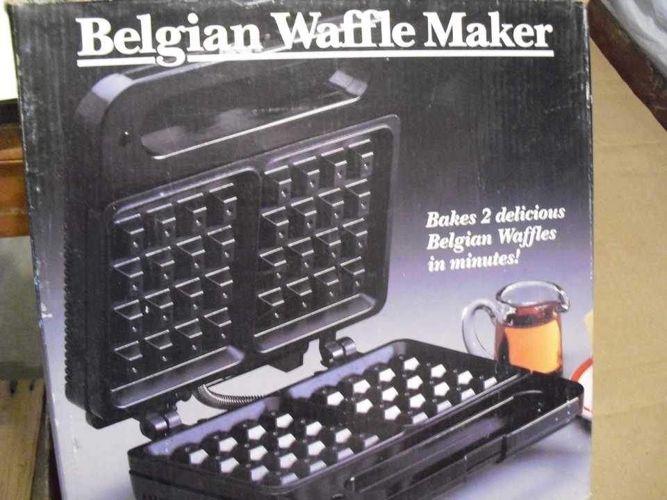 Gofrera belga Salton eléctrica ~ negra ~ antiadherente Foto 1 de 1