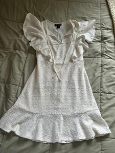 Weißes Spitzenkleid Damen Medium Stella & Julie NEU ohne Etikett - Bild 1 von 2