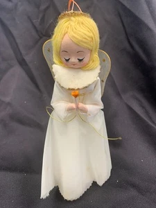 Vintage 1950's Angel Christmas Ornament Made In Japan Kitschy 8 inch Tall - Picture 1 of 17
