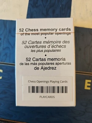 Chess Openings Memory Cards 52 New Unopened  - Image 1 of 4