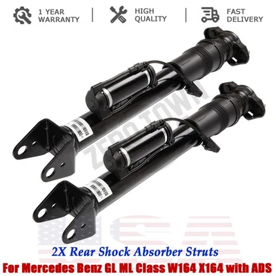 2PCS Rear Shock Absorbers w/ADS Fit Mercedes W164 X164 GL320 ML350 GL450 GL550 Foto 1 de 4