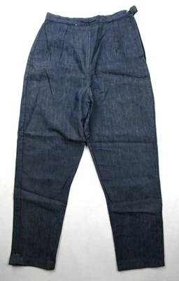 Pantalones de mezclilla de colección años 60 para mujer con cremallera lateral trabajo 25 x 23 capris recortados cónicos años 60 Foto 1 de 4