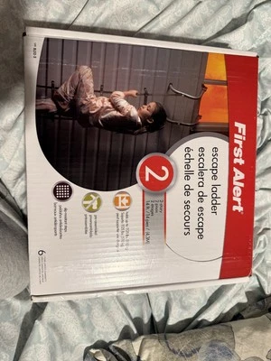 First Alert 3-Story Fire Escape Ladder, 24 Feet, Grey - Image 1 of 4