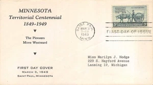 981 3c Minnesota Centennial, desconocido termógrafo caché en negro [111425.426] - Imagen 1 de 1