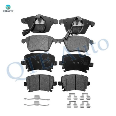 Set of 8 Front-Rear Ceramic Brake Pad Kit For 2005-2009 Audi A4 Quattro - Image 1 of 4