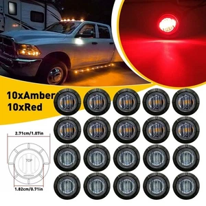 Indicadores laterales luz barco remolque camión coche marcador separación luces 20X - Imagen 1 de 12