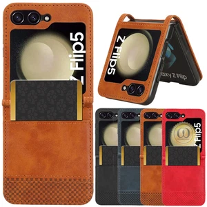 Leather Card Slot Wallet Case Cover For Samsung Galaxy Z Flip 7 FE 6 5 4 3 5G - Picture 1 of 35