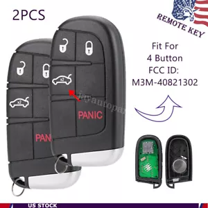 2 para Chrysler 200 2015 2016 2017 mando a distancia llavero M3M-40821302 4 botones - Imagen 1 de 9