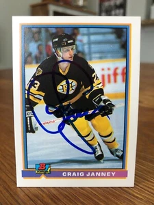 1991-92 BOWMAN #355 CRAIG JANNEY SIGNED AUTOGRAPHED CARD - Picture 1 of 1