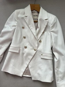 Ecru Cream Blazer Mos Mosh Quality Eur 34 Xs UK 6 White Beige - Picture 1 of 14