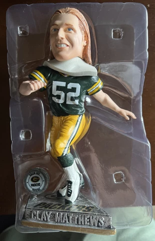NFL Clay Matthews Green Bay Packers Player Bobble Booblehead! In Box! Cover