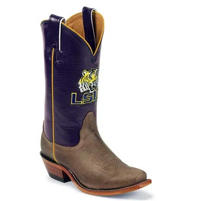 LSU WOMEN'S COWBOY BOOT WITH PURPLE SHAFT BY NOCONA LDLSU22 - Image 1 of 2