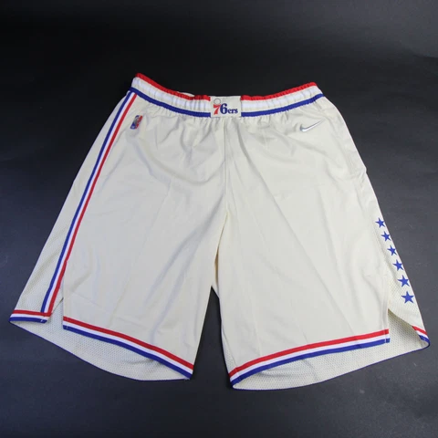 Philadelphia 76ers Nike NBA Authentics Game Shorts Men's Cream New Cover