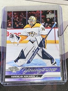 2023-24 Upper Deck #204 YAROSLAV ASKAROV RC YOUNG GUNS PREDATORS Rookie
