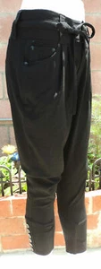 GUESS JEANS-VERONA STRETCH HAREM STYLE PANTS-Black color Pleated -Sz: 25 - Picture 1 of 7
