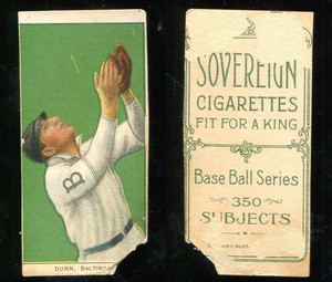 T206 Jack Dunn ~~  trim condition ~~ Sovereign 350 back