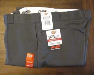 Pantalones Dickies Para Hombre 874 Ajuste Original Trabajo Charcol Gris 11874CH Talla 44x32 Nuevos Con Etiquetas - Imagen 1 de 2