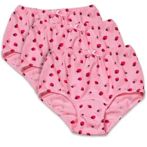 Candyland Brief Panty for Girl's - 3 Pack - Full Cut Soft Cotton - Picture 1 of 24