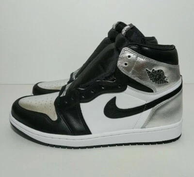 Air Jordan 1 High OG (CD0461-001) Metallic Silver Toe Women's DS Size 11.5W  10M - Image 1 of 4