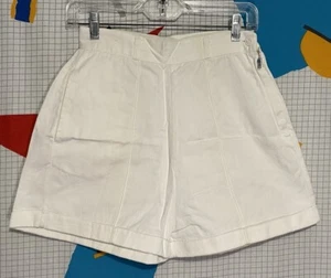 Vintage 50s Shorts Hot Pants 26 Twill Canvas Side Zip Sanforized Booty Talon - Bild 1 von 17