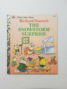 Little Golden Book - Richard Scarry's The Snowstorm Surprise 1994 HC - Picture 1 of 3