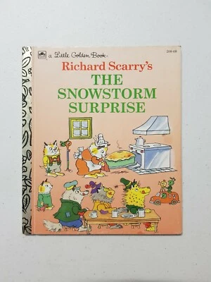 Little Golden Book - Richard Scarry's The Snowstorm Surprise 1994 HC - Image 1 of 3