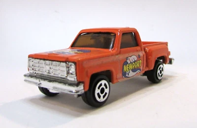 Vintage 70's 1:64 Diecast Speedwheels Orange Chevy Stepside Pickup Truck Newport - Image 1 of 4
