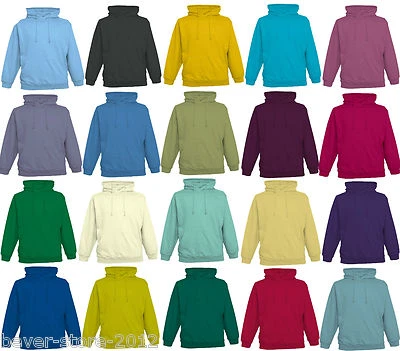 Unisex Felpa Pullover con Cappuccio Taglie Forti XS - 5XL - Immagine 1 di 3