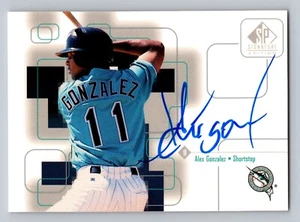 Autógrafos Alex Gonzalez 1999 SP edición exclusiva #AG Florida Marlins - Imagen 1 de 2