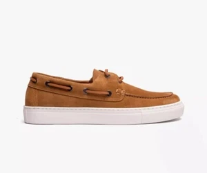 Scarpe da barca da uomo Ted Baker taglia 6 marrone scamosciato e pelle MFS-EUENS £ 120 GBP - Foto 1 di 5