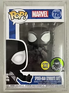 Spider-Man (Symbiote Suit) Glow 725 ~ Marvel ~ Funko Pop Vinyl ~ RARE + HARDCASE - Picture 1 of 7