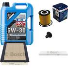 Bosch Inspection Set 5L Liqui Moly Longue Date High Tech 5W 30 Pour Mini  