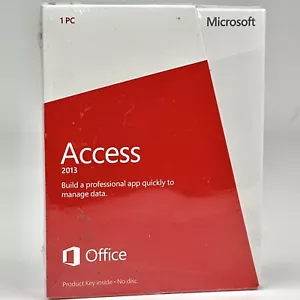 Microsoft Access 2013 SKU 077-06368 Full Retail Sealed Product Key Card NO DISC - Picture 1 of 4