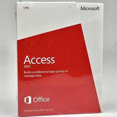 Microsoft Access 2013 SKU 077-06368 Full Retail Sealed Product Key Card NO DISC - Image 1 of 4
